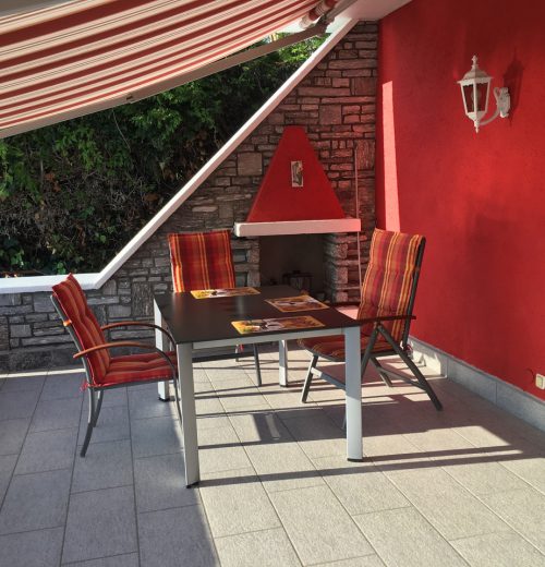Teil der Terrasse